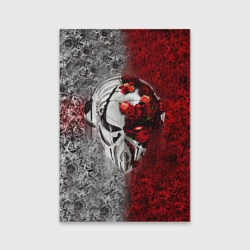 Обложка для паспорта матовая кожа Пиратская станция 4