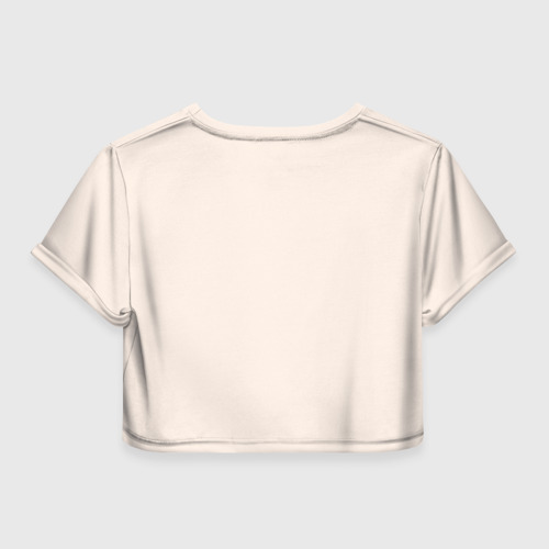 Женская футболка Crop-top 3D Пиратская станция 5 - фото 2