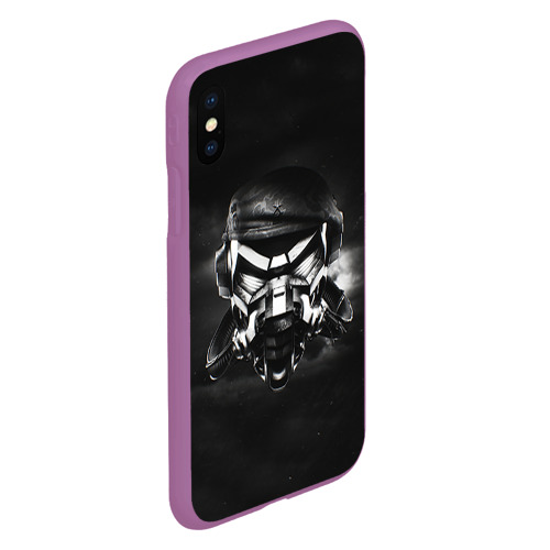 Чехол для iPhone XS Max матовый Пиратская станция 6, цвет фиолетовый - фото 3