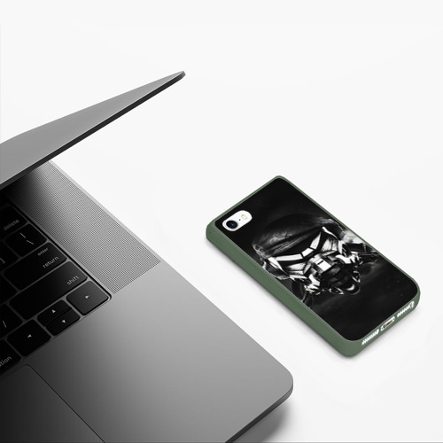 Чехол для iPhone 5/5S матовый Пиратская станция 6, цвет темно-зеленый - фото 5