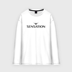 Мужской лонгслив oversize хлопок Sensation