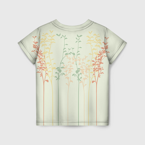 Детская футболка 3D Тоторо в листве, цвет 3D печать - фото 2