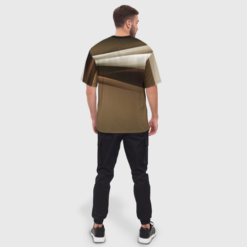 Мужская футболка oversize 3D Мартышка, цвет 3D печать - фото 4
