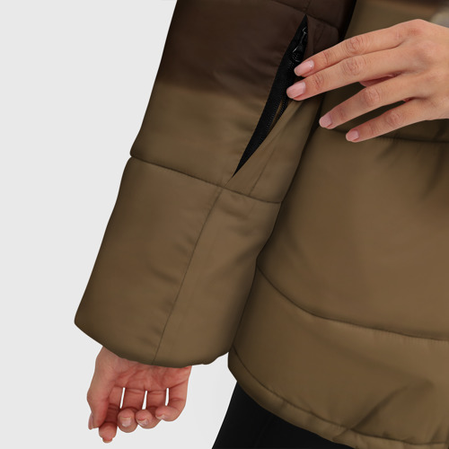 Женская зимняя куртка Oversize Мартышка, цвет черный - фото 6