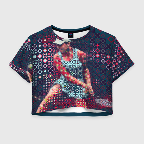 Женская футболка Crop-top 3D Tenis