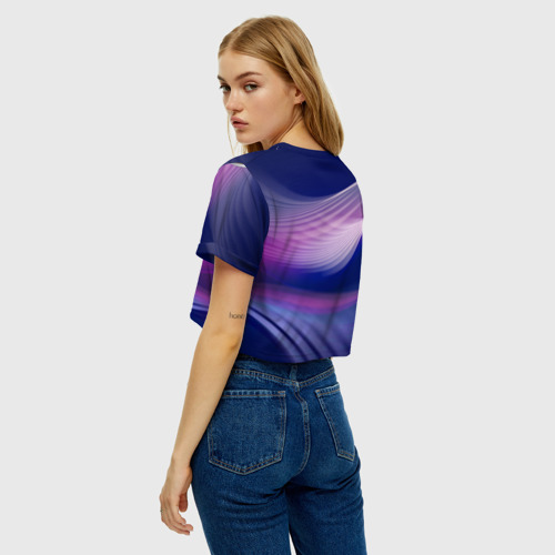 Женская футболка Crop-top 3D Крым, цвет 3D печать - фото 5