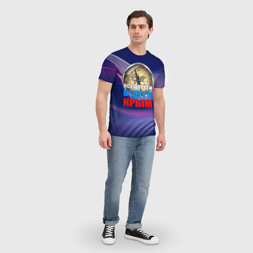 Мужская футболка 3D Крым, цвет 3D печать - фото 5