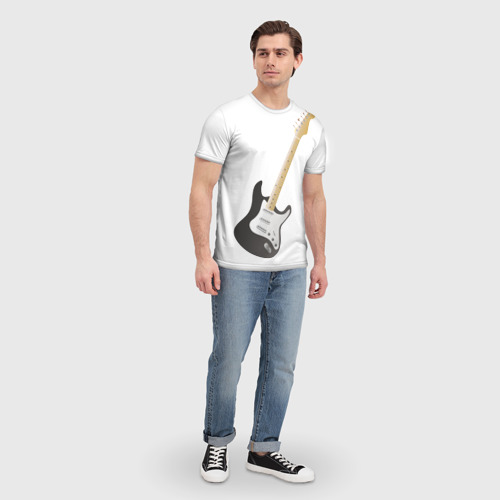 Мужская футболка 3D Электрогитара, цвет 3D печать - фото 5
