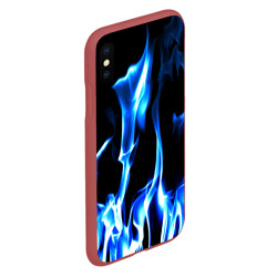 Чехол для iPhone XS Max матовый Огонь - фото 2