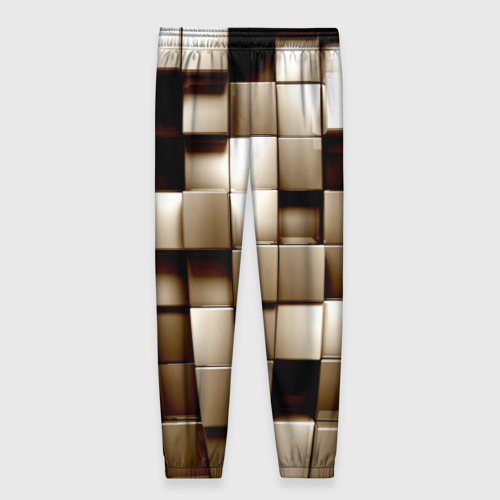 Женские брюки 3D Кубики, цвет 3D печать - фото 2