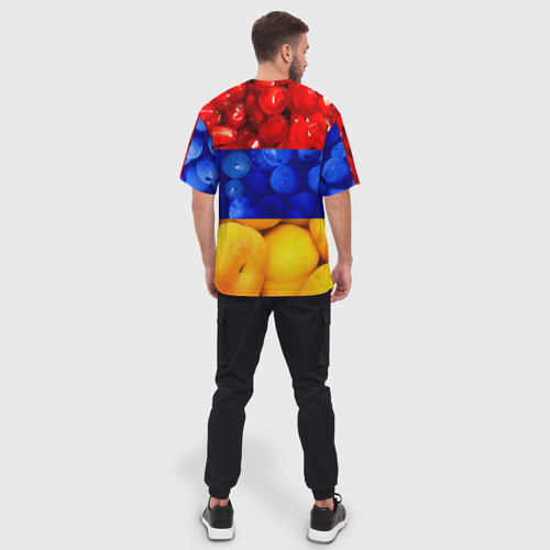 Мужская футболка oversize 3D Флаг Армении, цвет 3D печать - фото 4