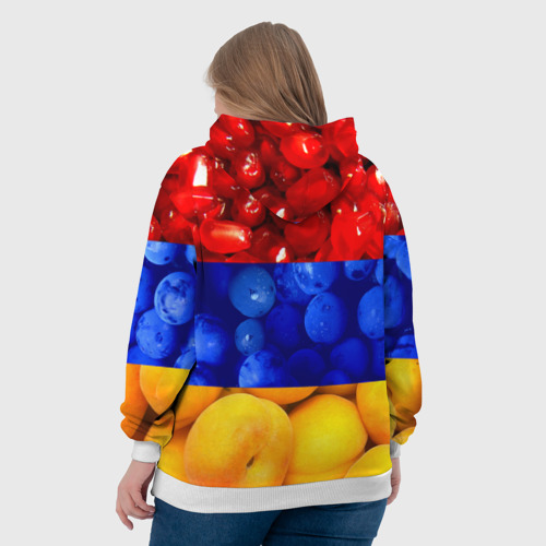 Женская толстовка 3D Флаг Армении, цвет 3D печать - фото 7