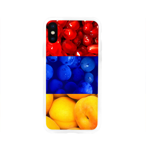 Чехол для Apple iPhone X силиконовый глянцевый Флаг Армении Фото 01 Чехол для Apple iPhone X силиконовый глянцевый Флаг Армении Фото 01