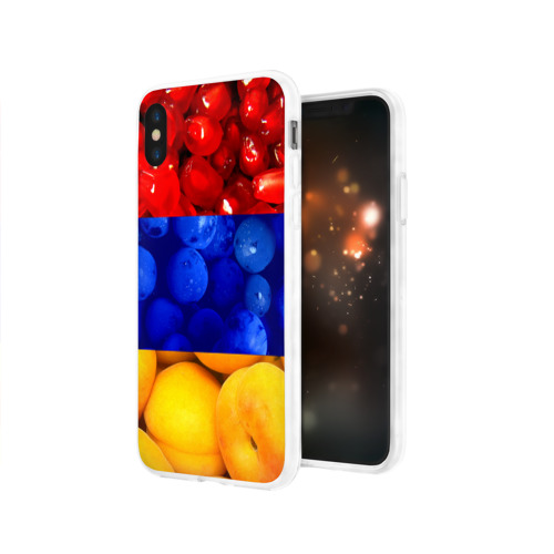Чехол для Apple iPhone X силиконовый глянцевый Флаг Армении Фото 01 Чехол для Apple iPhone X силиконовый глянцевый Флаг Армении Фото 01