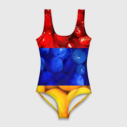 Женский купальник 3D Флаг Армении, цвет 3D печать