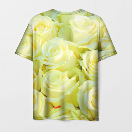 Мужская футболка 3D Белые розы - фото 2