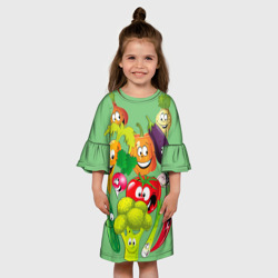 Детское платье 3D Правильное питание - фото 2
