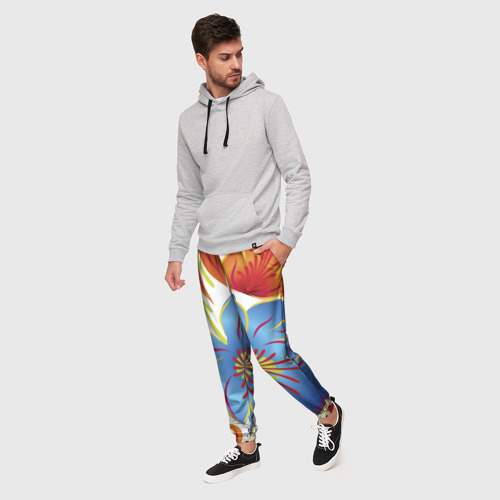 Мужские брюки 3D Цветы - фото 3