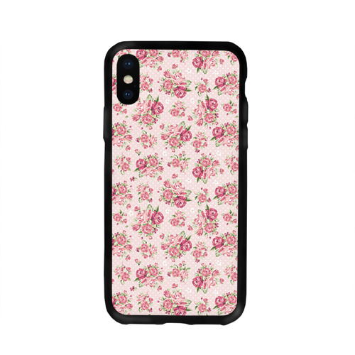 Чехол для Apple iPhone X силиконовый глянцевый Fashion sweet flower Фото 01 Чехол для Apple iPhone X силиконовый глянцевый Fashion sweet flower Фото 01