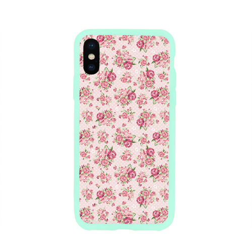 Чехол для Apple iPhone X силиконовый глянцевый Fashion sweet flower Фото 01 Чехол для Apple iPhone X силиконовый глянцевый Fashion sweet flower Фото 01