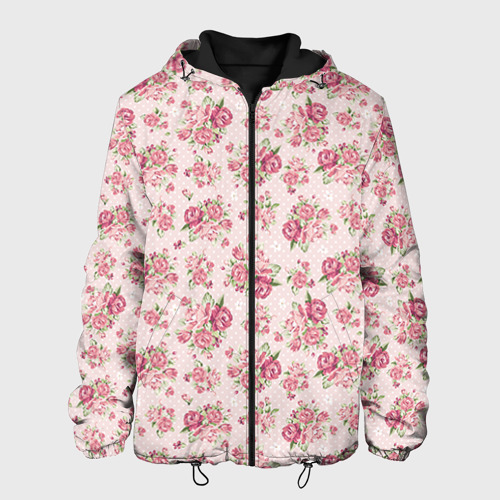 Мужская куртка 3D Fashion sweet flower Фото 01 Мужская куртка 3D Fashion sweet flower Фото 01