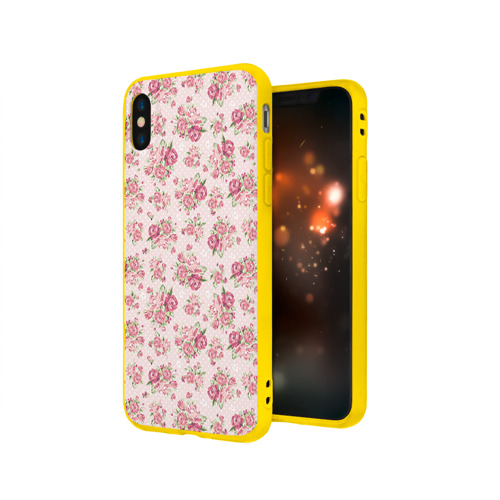 Чехол для Apple iPhone X силиконовый матовый Fashion sweet flower Фото 01 Чехол для Apple iPhone X силиконовый матовый Fashion sweet flower Фото 01