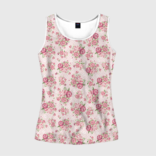 Женская майка 3D Fashion sweet flower Фото 01 Женская майка 3D Fashion sweet flower Фото 01