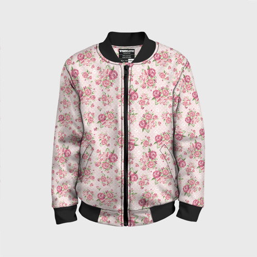 Детский бомбер 3D Fashion sweet flower Фото 01 Детский бомбер 3D Fashion sweet flower Фото 01