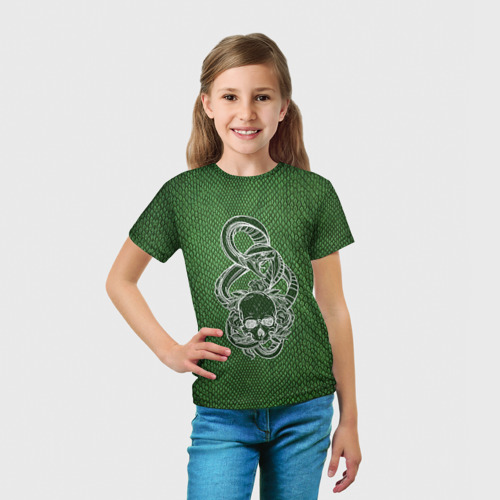 Детская футболка 3D Snake 2, цвет 3D печать - фото 5