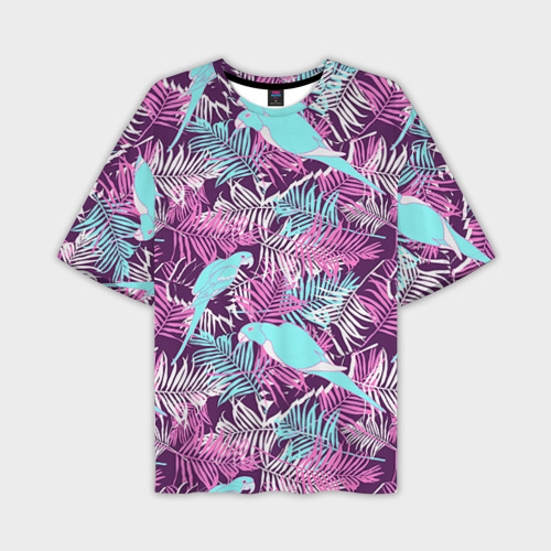 Мужская футболка oversize 3D Summer paradise, цвет 3D печать
