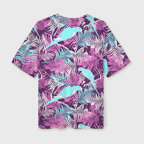 Женская футболка oversize 3D Summer paradise, цвет 3D печать - фото 2