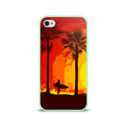 Чехол для Apple iPhone 4/4S силиконовый глянцевый Summer Surf Фото 01 Чехол для Apple iPhone 4/4S силиконовый глянцевый Summer Surf Фото 01