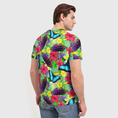 Мужская футболка 3D Summer Butterflies, цвет 3D печать - фото 4