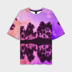 Мужская футболка oversize 3D Hawaii dream