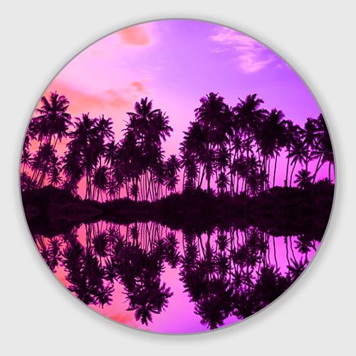 Круглый коврик для мышки Hawaii dream