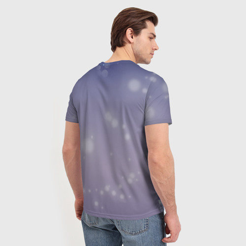Мужская футболка 3D Синие волосы Мику, цвет 3D печать - фото 4