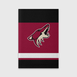 Обложка для паспорта матовая кожа Arizona Coyotes