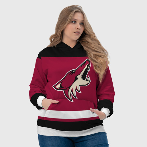 Женская толстовка 3D Arizona Coyotes, цвет 3D печать - фото 6