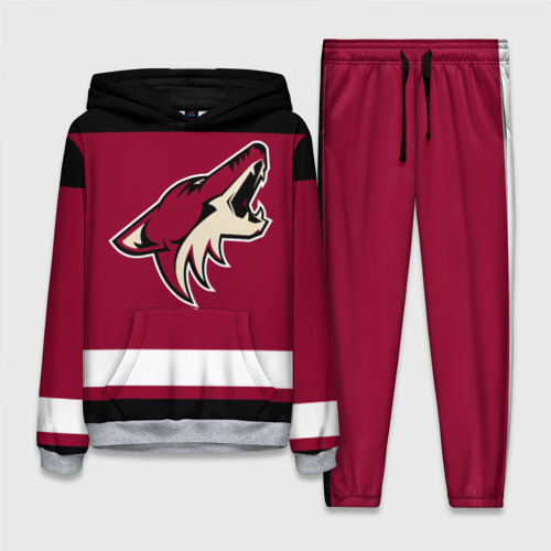 Женский костюм с толстовкой 3D Arizona Coyotes, цвет меланж