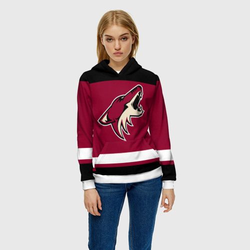 Женская толстовка 3D Arizona Coyotes, цвет 3D печать - фото 3