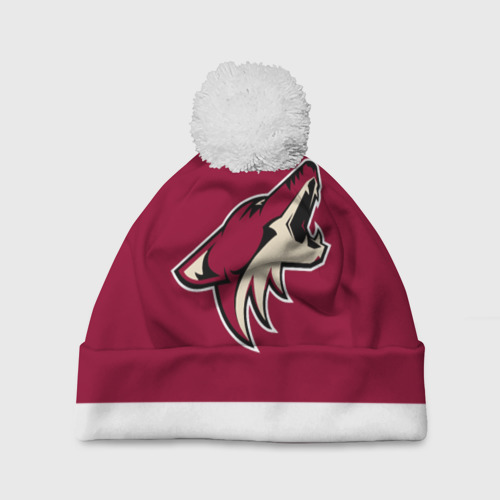 Шапка 3D c помпоном Arizona Coyotes, цвет 3D печать