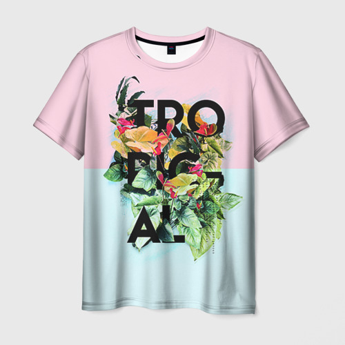 Мужская футболка 3D Tropical, цвет 3D печать