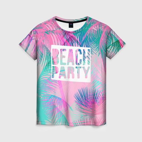 Женская футболка 3D Beach Party 2