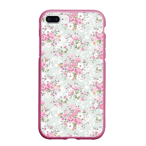 Чехол для iPhone 7Plus/8 Plus матовый Flower pattern Фото 01 Чехол для iPhone 7Plus/8 Plus матовый Flower pattern Фото 01