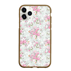 Чехол для iPhone 11 Pro Max матовый Flower pattern