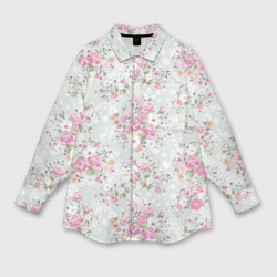Женская рубашка oversize 3D Flower pattern