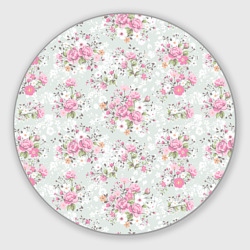 Круглый коврик для мышки Flower pattern
