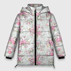 Женская зимняя куртка Oversize Flower pattern