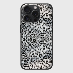 Чехол силиконовый для Apple iPhone 15 Pro Мax матовый White Jaguar