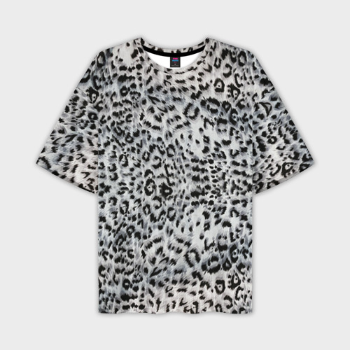 Мужская футболка oversize 3D White Jaguar, цвет 3D печать